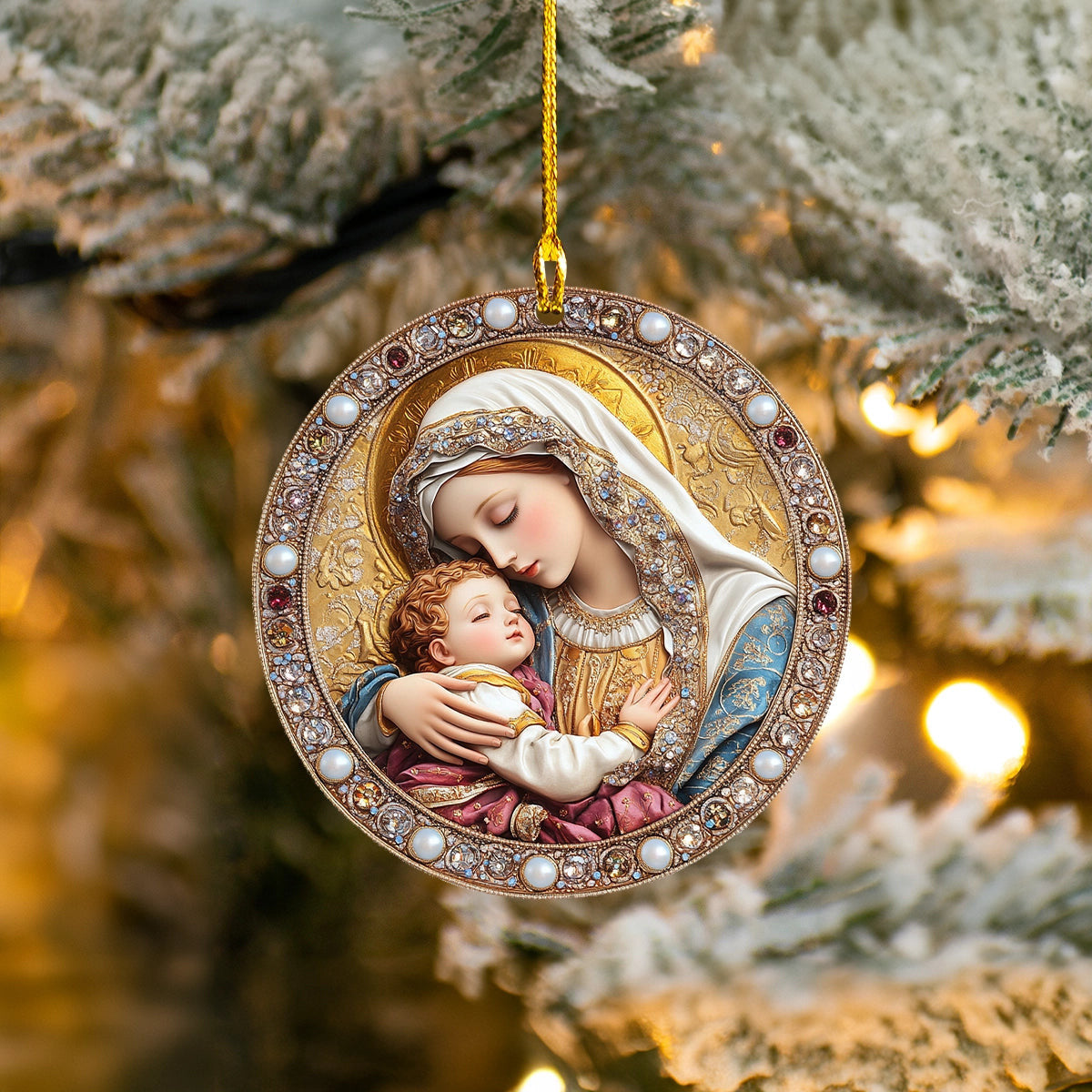 Bestchoo 2D Acrylic Ornament Maria Maternal Grace