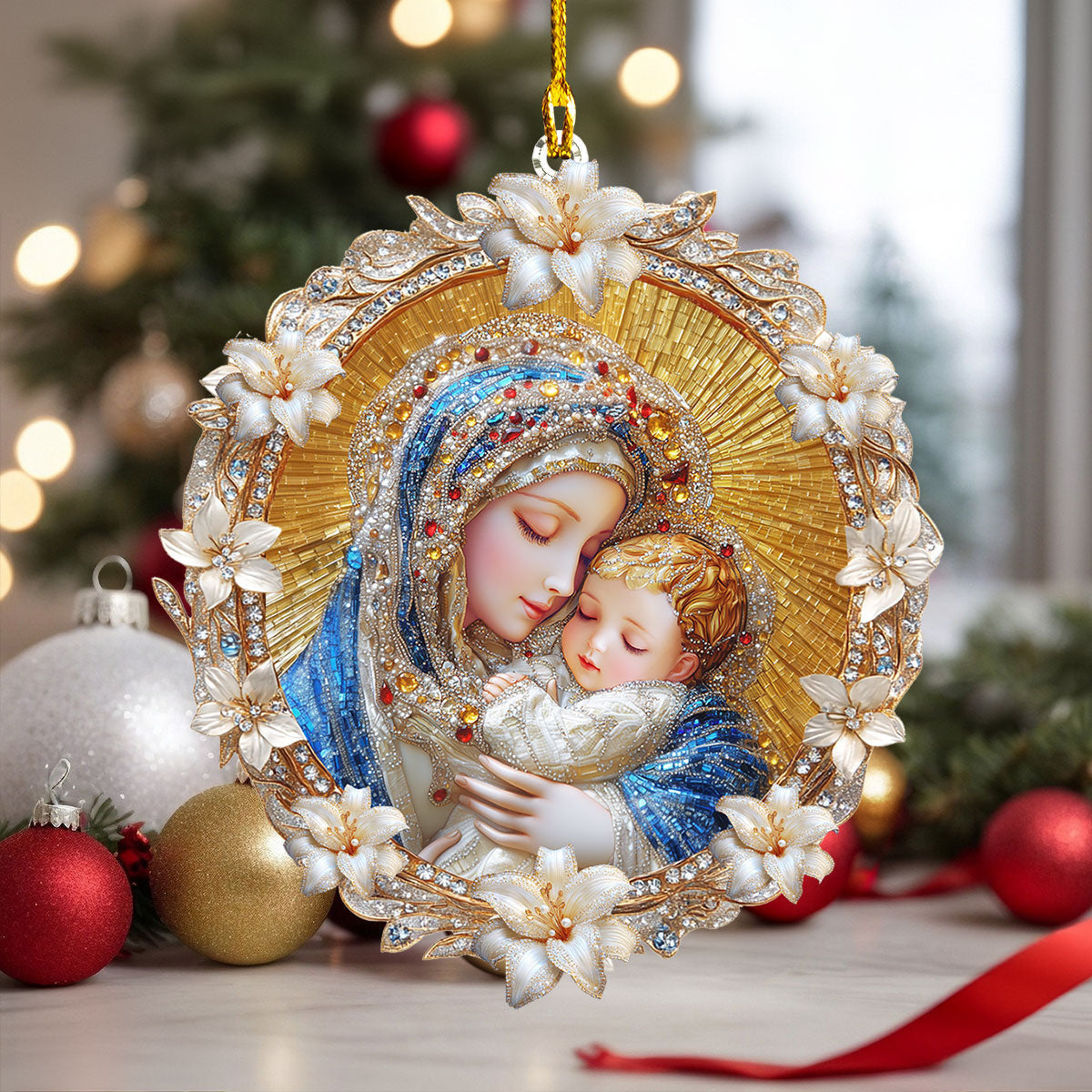 Bestchoo 2D Acrylic Ornament - Holy Embrace
