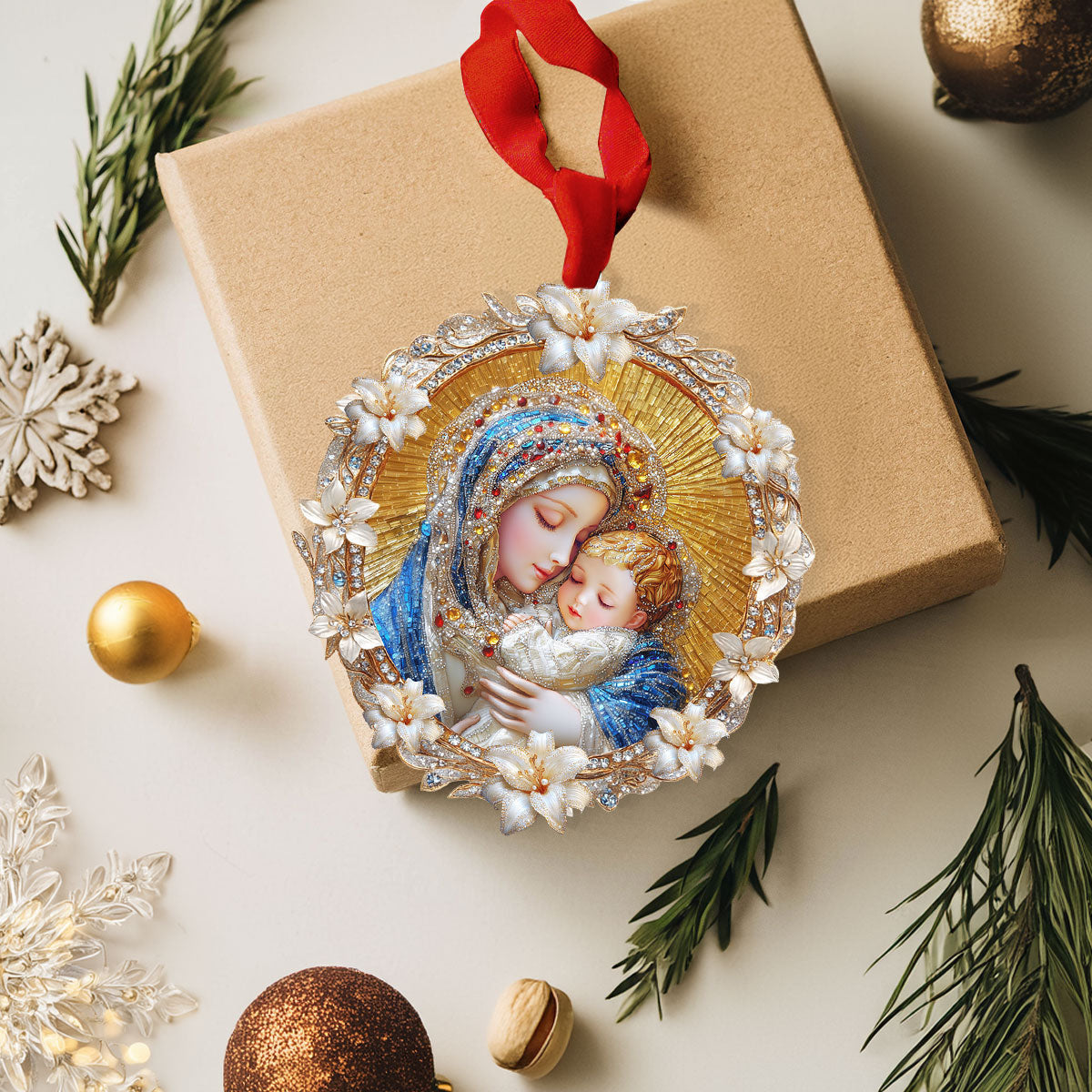 Bestchoo 2D Acrylic Ornament - Holy Embrace