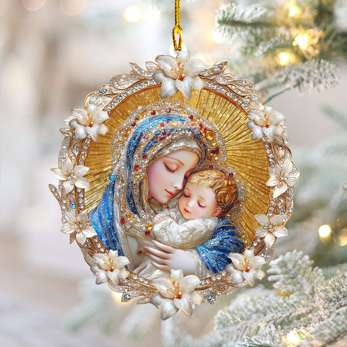 Bestchoo 2D Acrylic Ornament - Holy Embrace