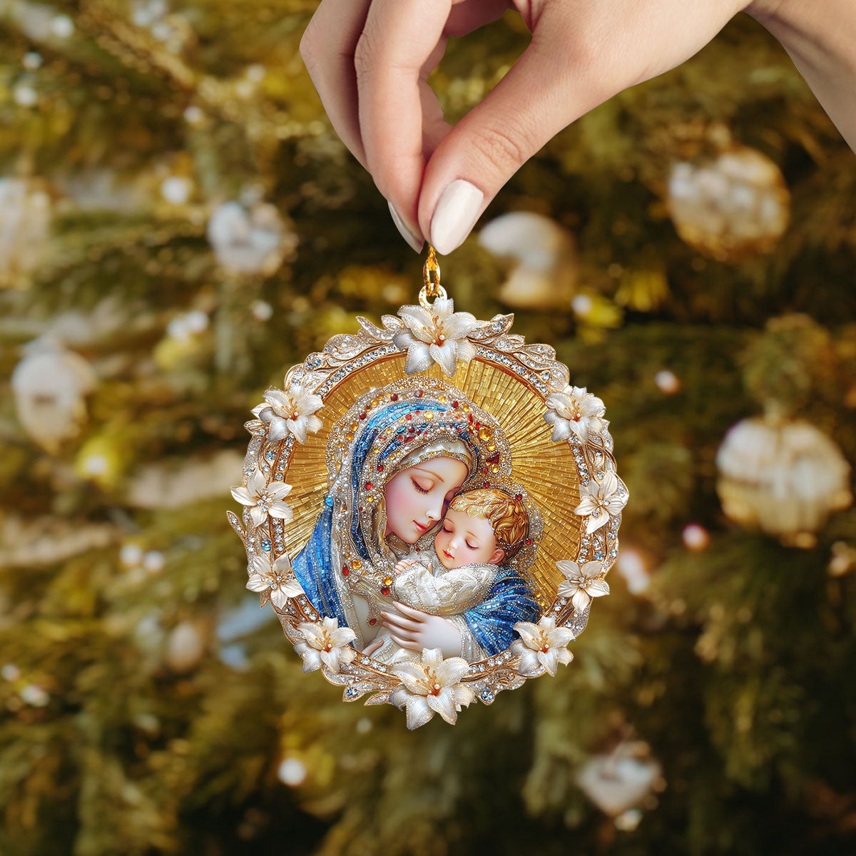 Bestchoo 2D Acrylic Ornament - Holy Embrace