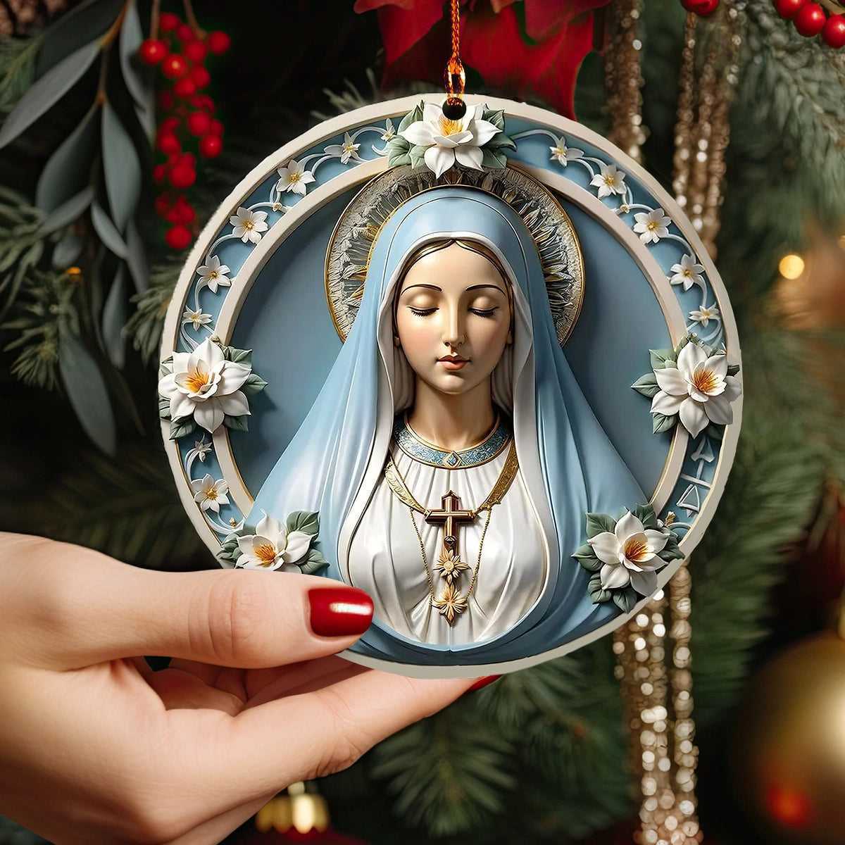 Bestchoo 2D Acrylic Ornament Holy Grace Virgin Mary