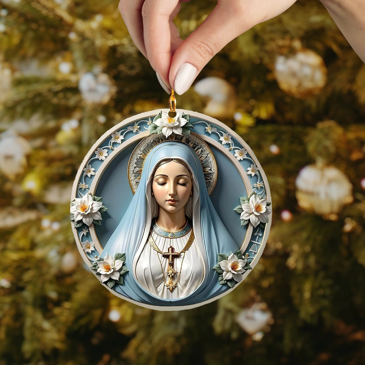 Bestchoo 2D Acrylic Ornament Holy Grace Virgin Mary
