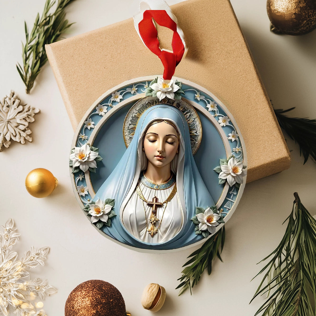 Bestchoo 2D Acrylic Ornament Holy Grace Virgin Mary