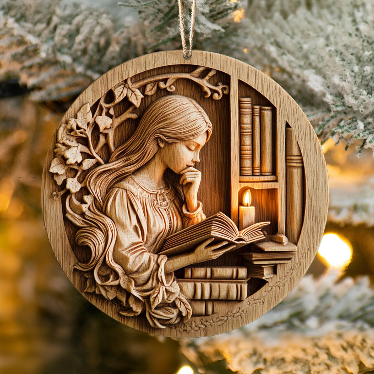 Bestchoo 2D Acrylic Ornament Enchanted Reader's