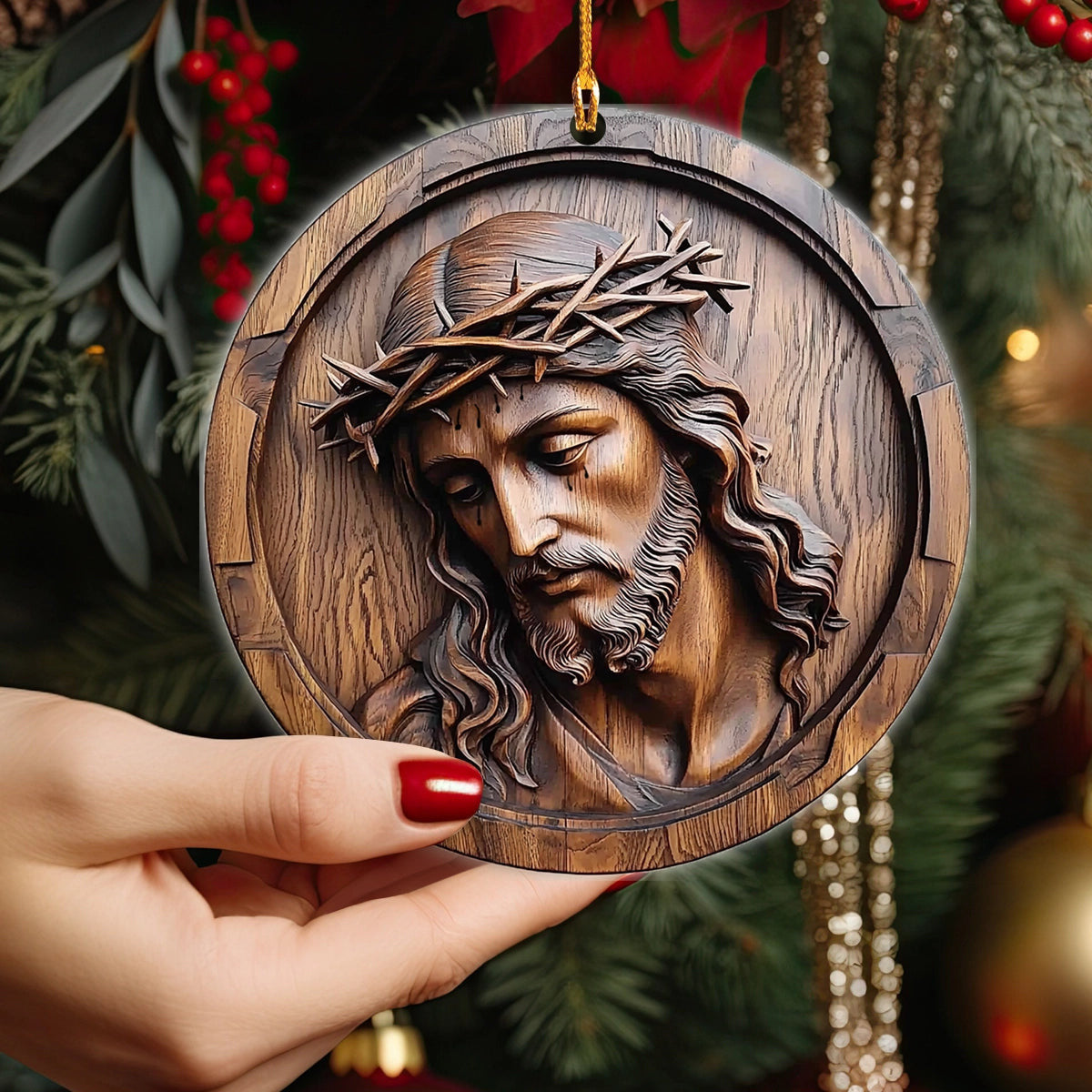 Bestchoo 2D Acrylic Ornament Savior Relief Christ Sacred