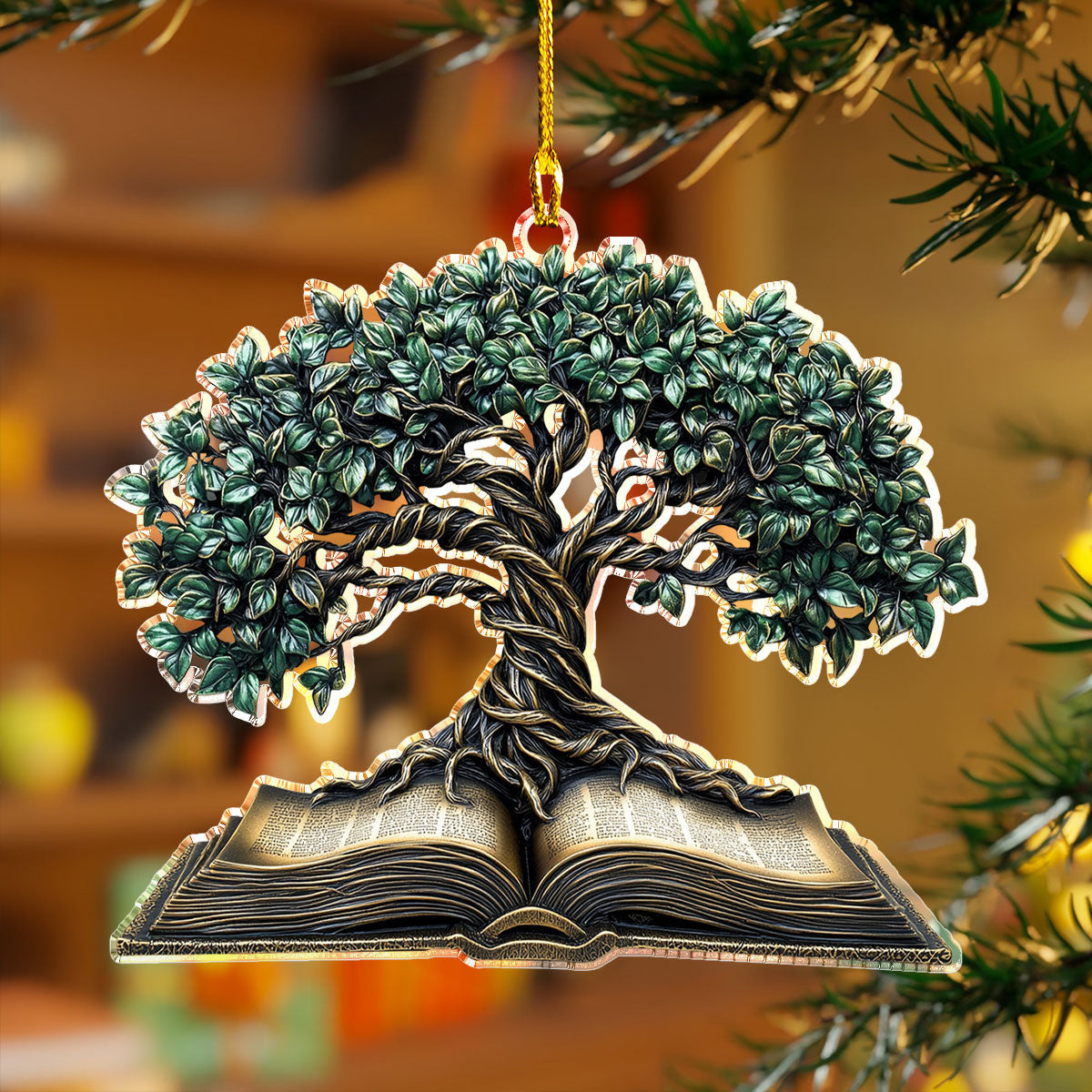 Bestchoo 2D Acrylic Ornament - Tree of Knowledge & Life
