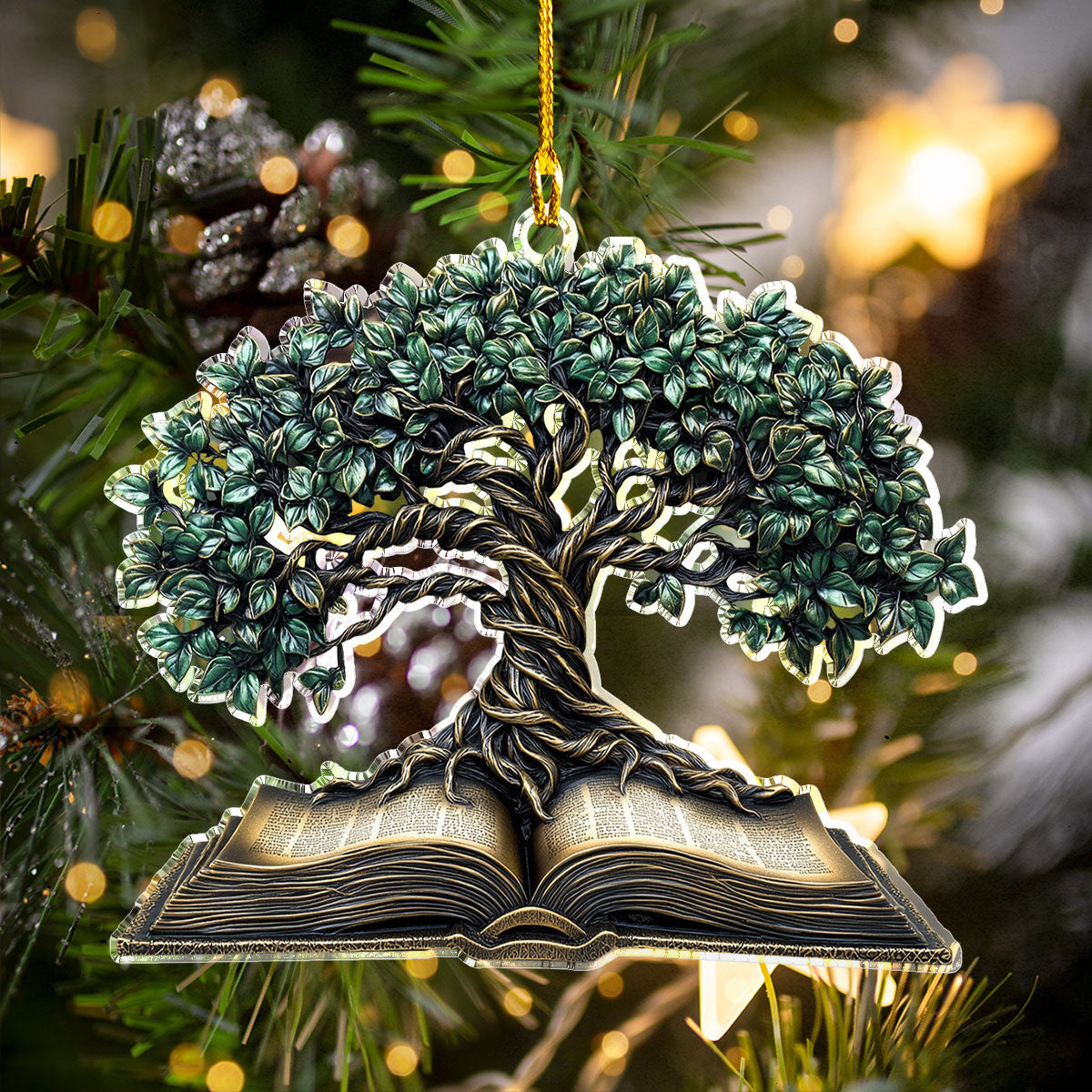 Bestchoo 2D Acrylic Ornament - Tree of Knowledge & Life
