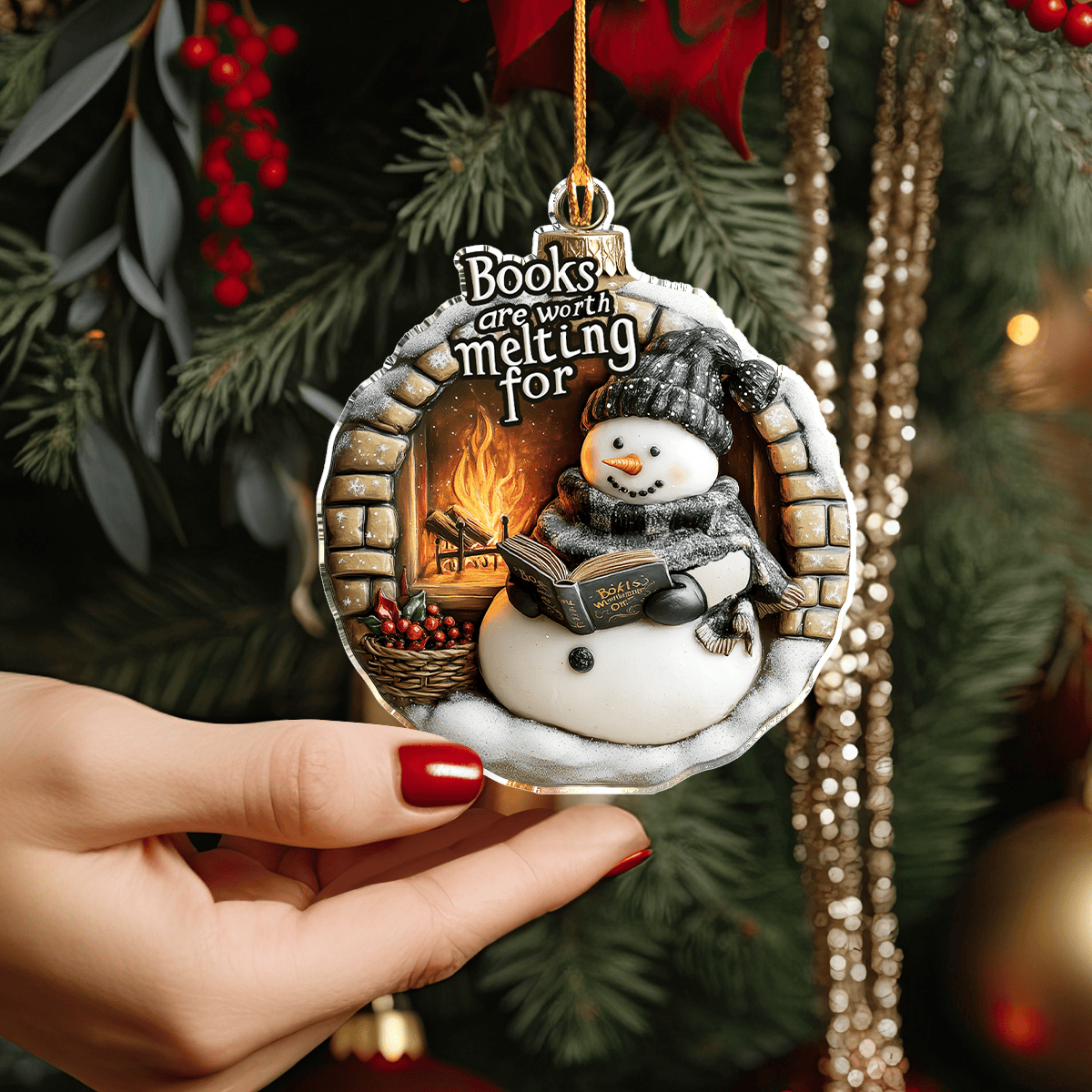 Bestchoo 2D Acrylic Ornament Books Are Worth Melting For