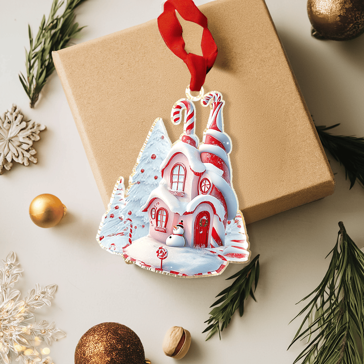Bestchoo Acrylic Ornament Whimsical House