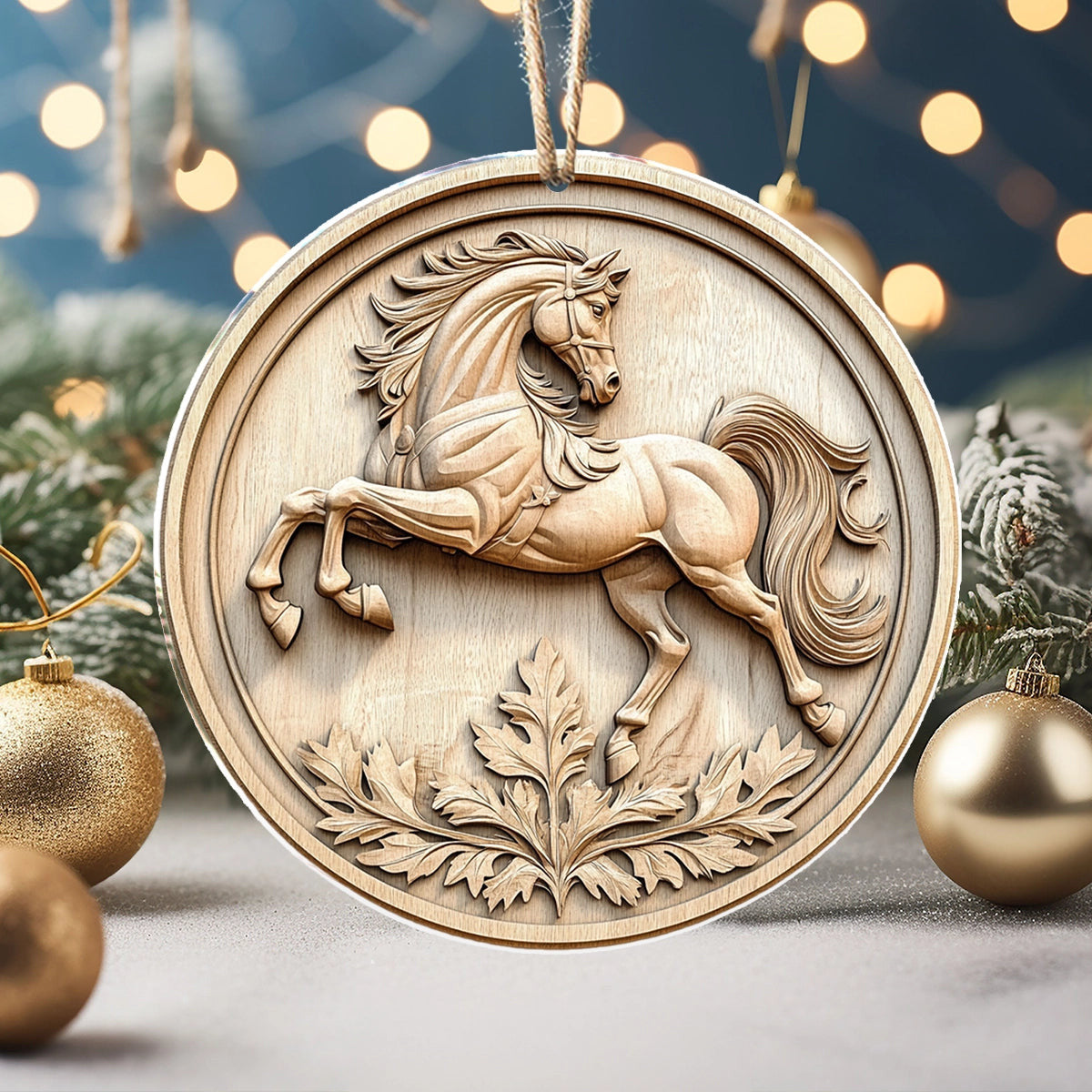 Bestchoo 2D Acrylic Ornament Majestic Stallion