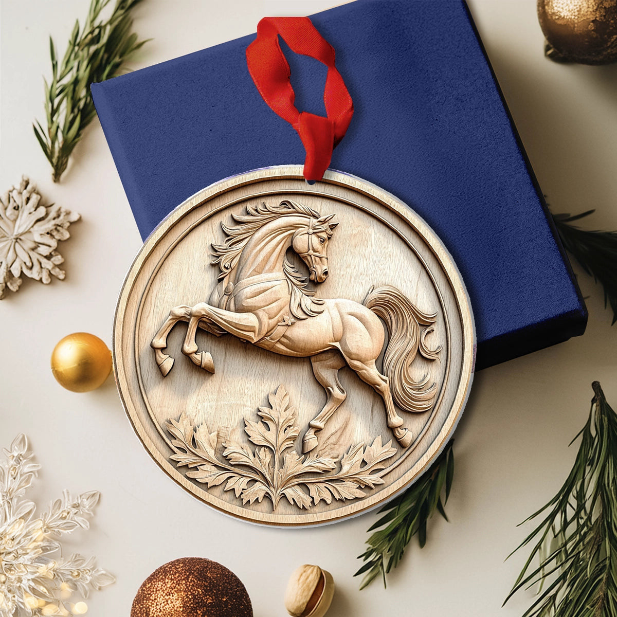 Bestchoo 2D Acrylic Ornament Majestic Stallion