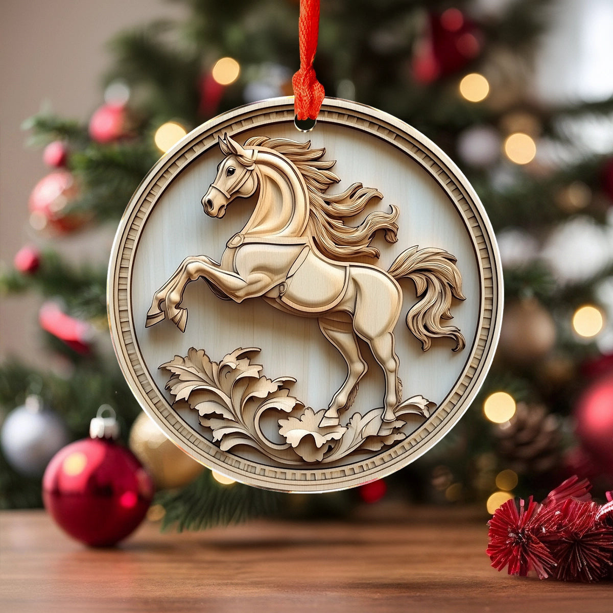 Bestchoo 2D Acrylic Ornament Majestic Horse