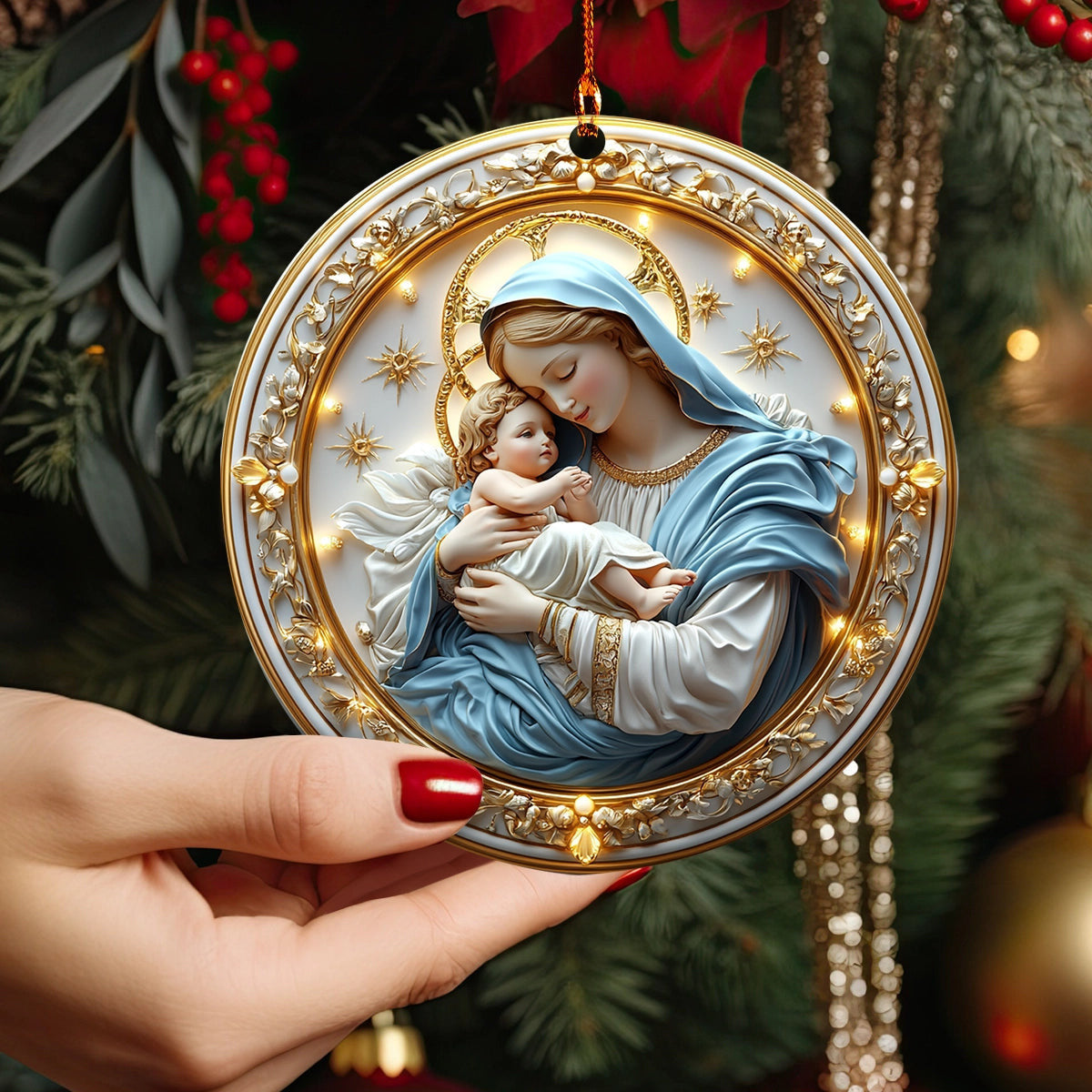 Bestchoo 2D Acrylic Ornament Holy Mother of Light