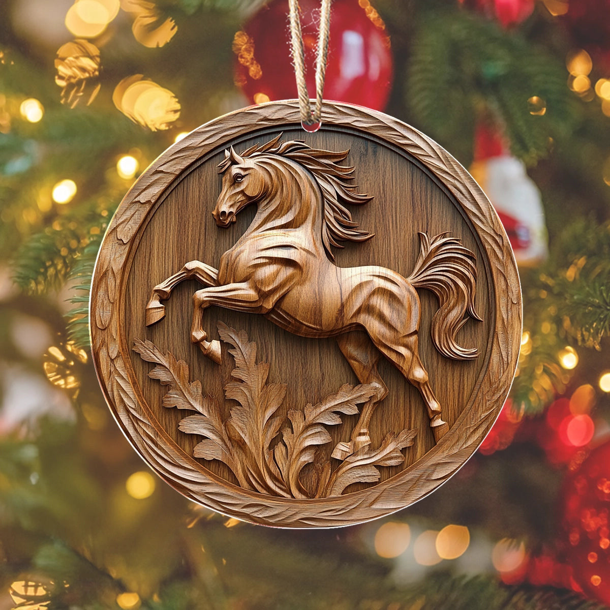 Bestchoo 2D Acrylic Ornament Galloping Grace Horse