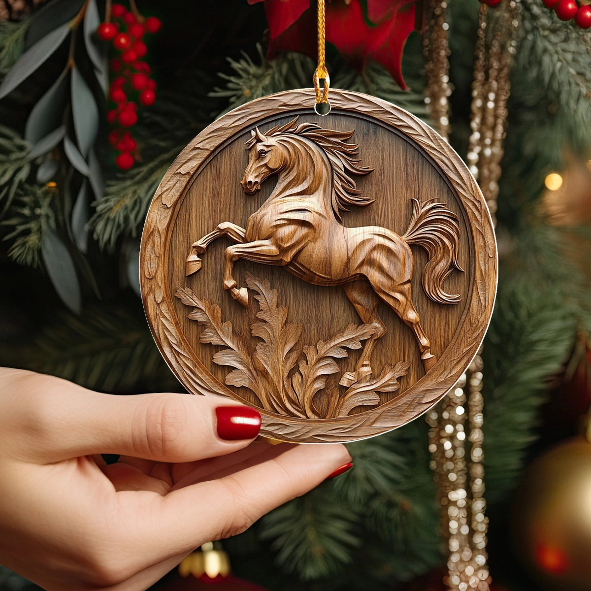 Bestchoo 2D Acrylic Ornament Galloping Grace Horse