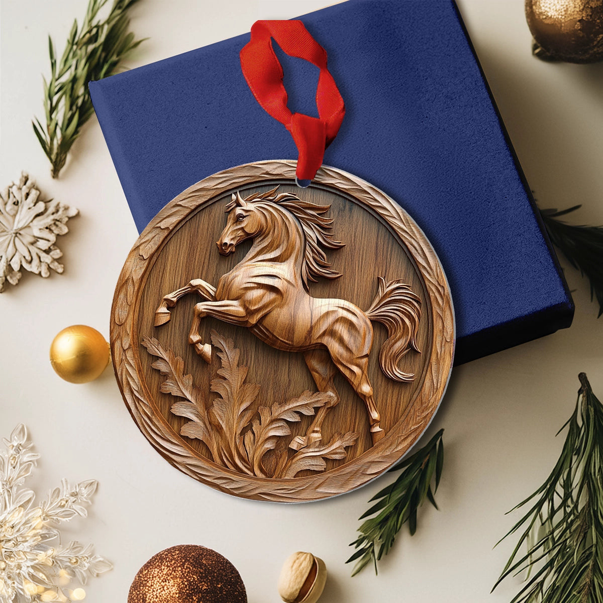 Bestchoo 2D Acrylic Ornament Galloping Grace Horse