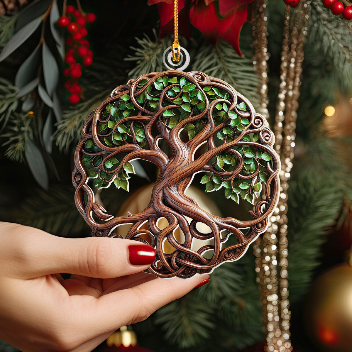 Bestchoo 2D Acrylic Ornament Evergreen Spirit