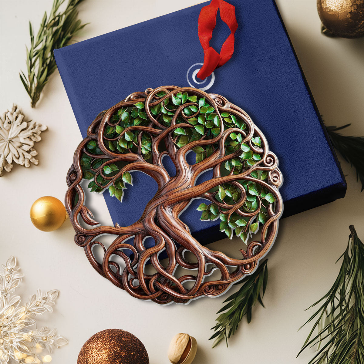 Bestchoo 2D Acrylic Ornament Evergreen Spirit