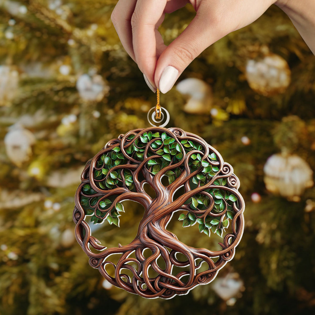 Bestchoo 2D Acrylic Ornament Evergreen Spirit