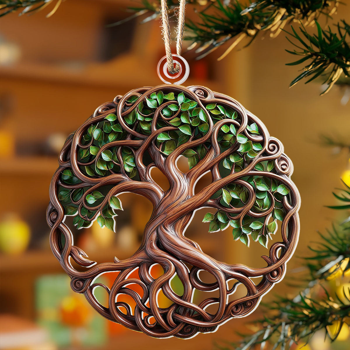 Bestchoo 2D Acrylic Ornament Evergreen Spirit