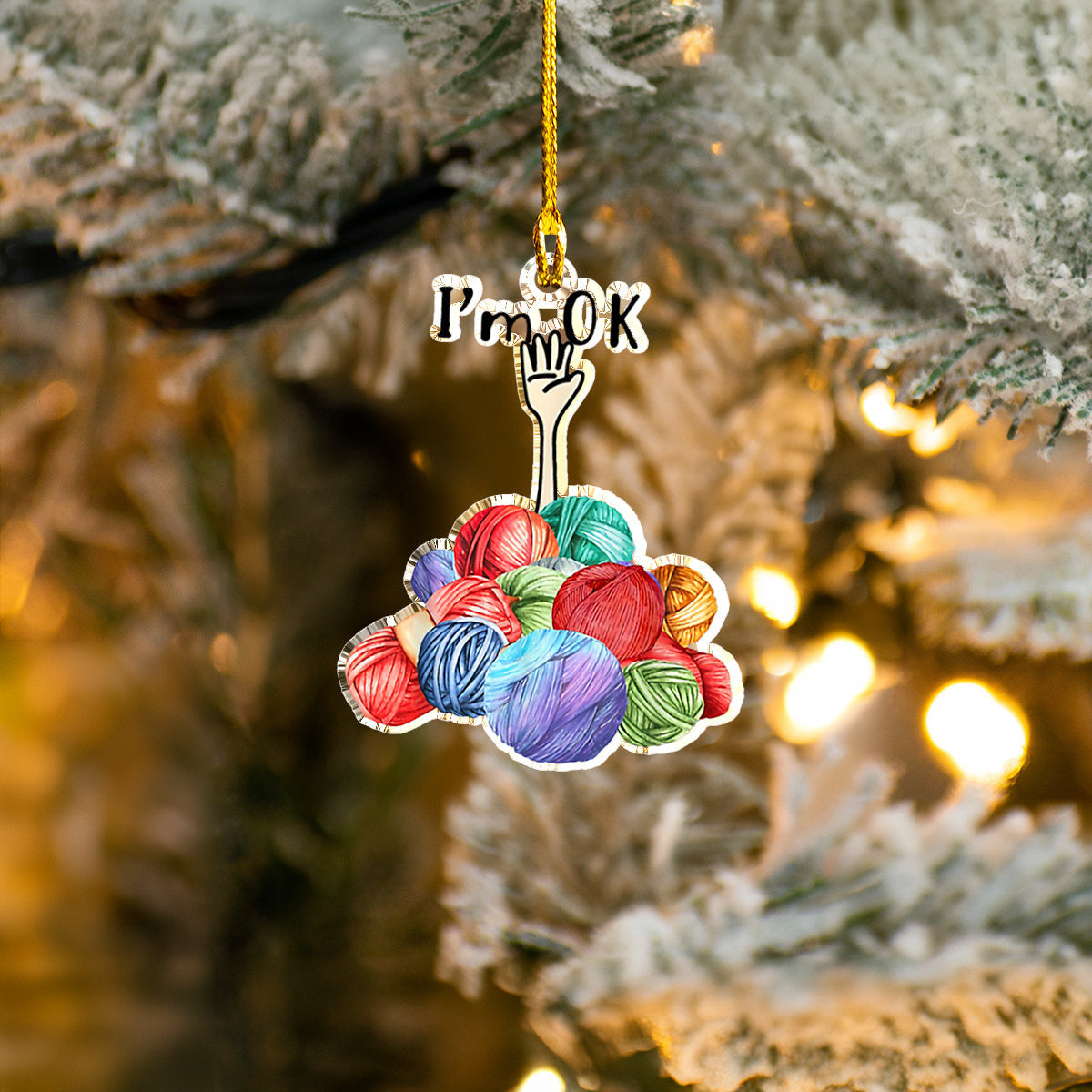 Bestchoo Acrylic Ornament Knitting Christmas