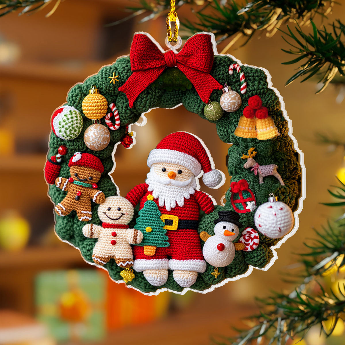 Bestchoo Acrylic Ornament Christmas Knitting