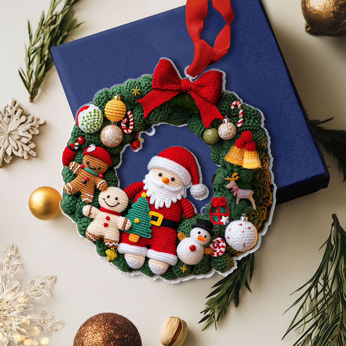 Bestchoo Acrylic Ornament Christmas Knitting