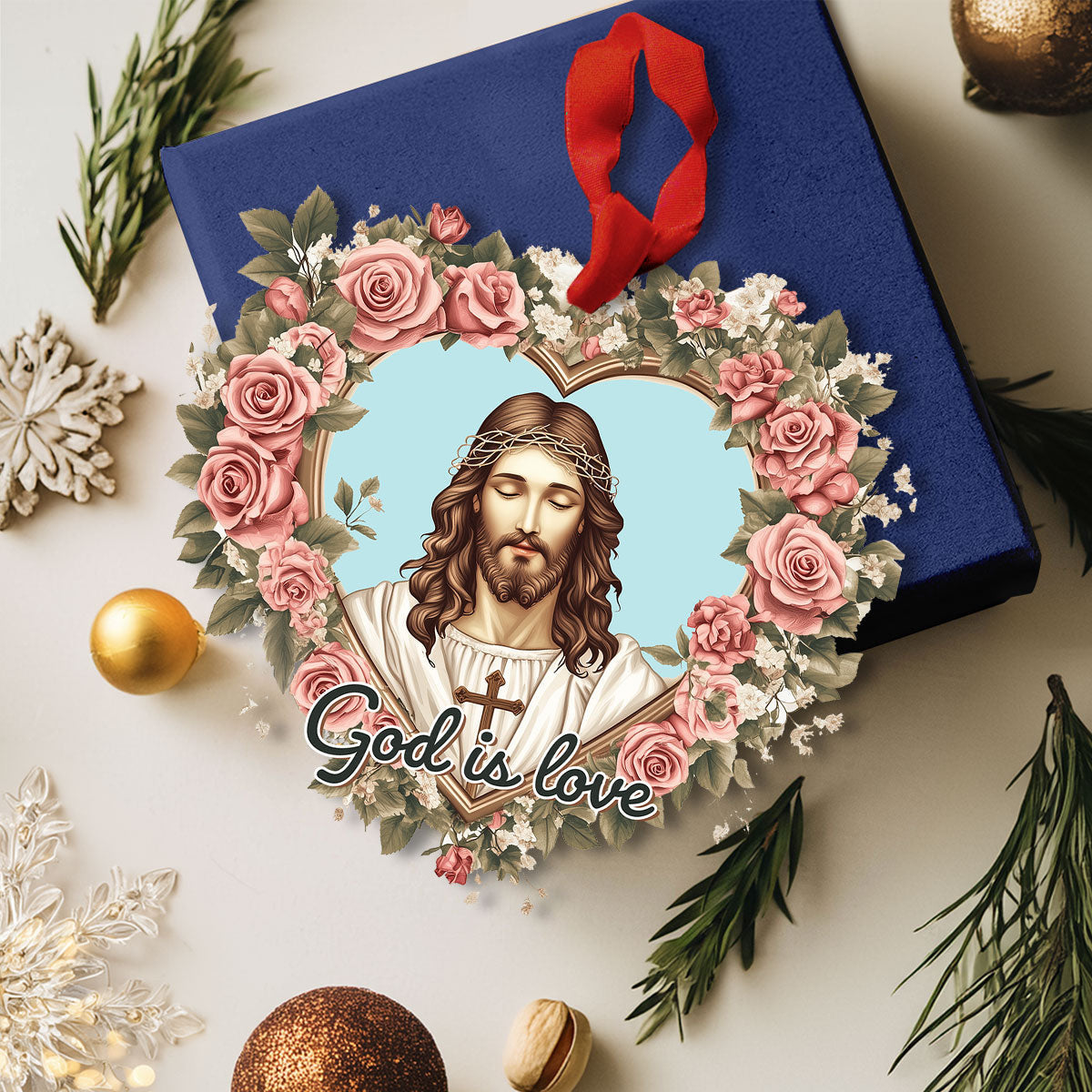 Bestchoo 2D Acrylic Ornament - God Is Love
