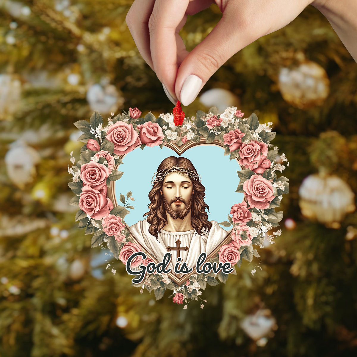 Bestchoo 2D Acrylic Ornament - God Is Love