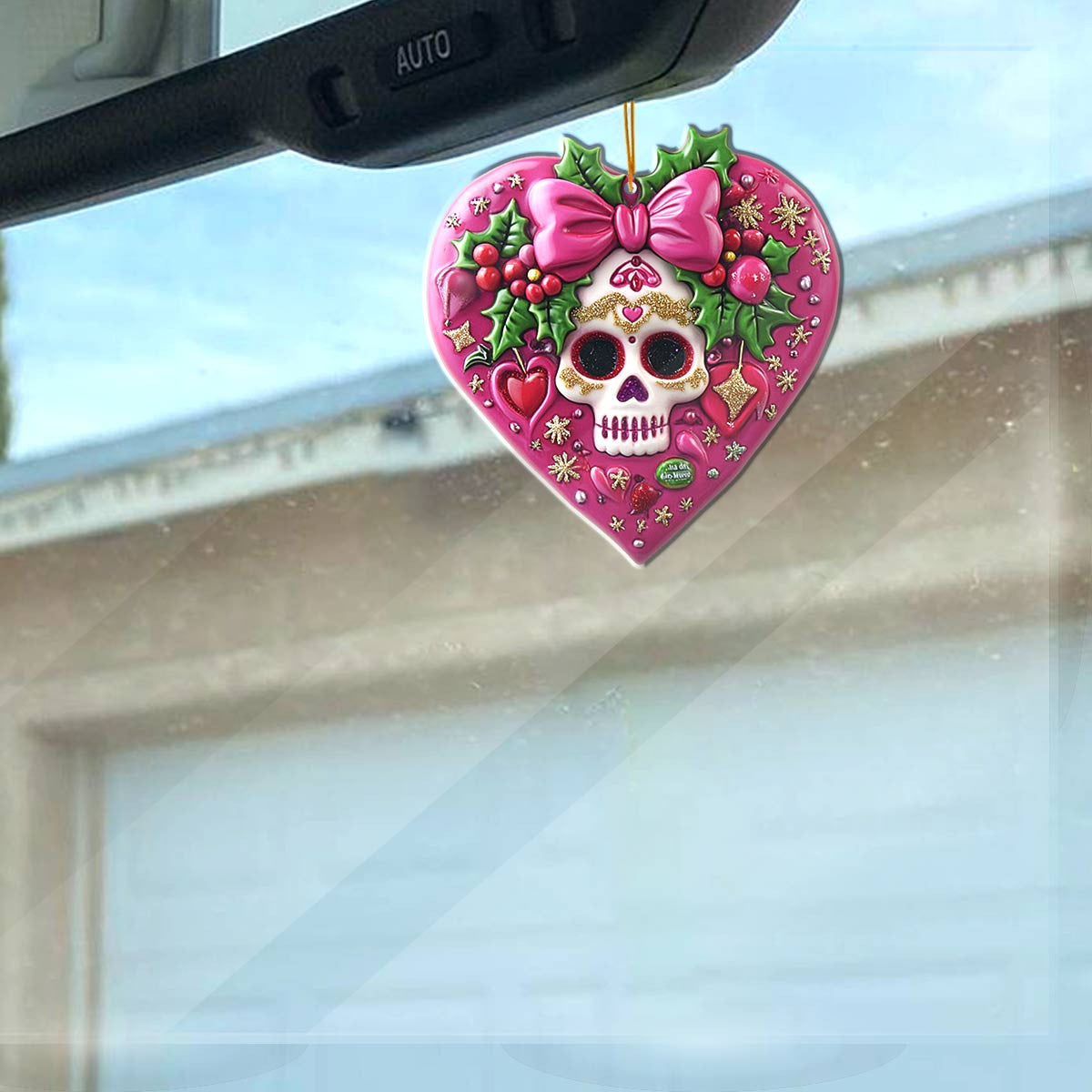 Bestchoo 2D Acrylic Ornament Pretty Skull