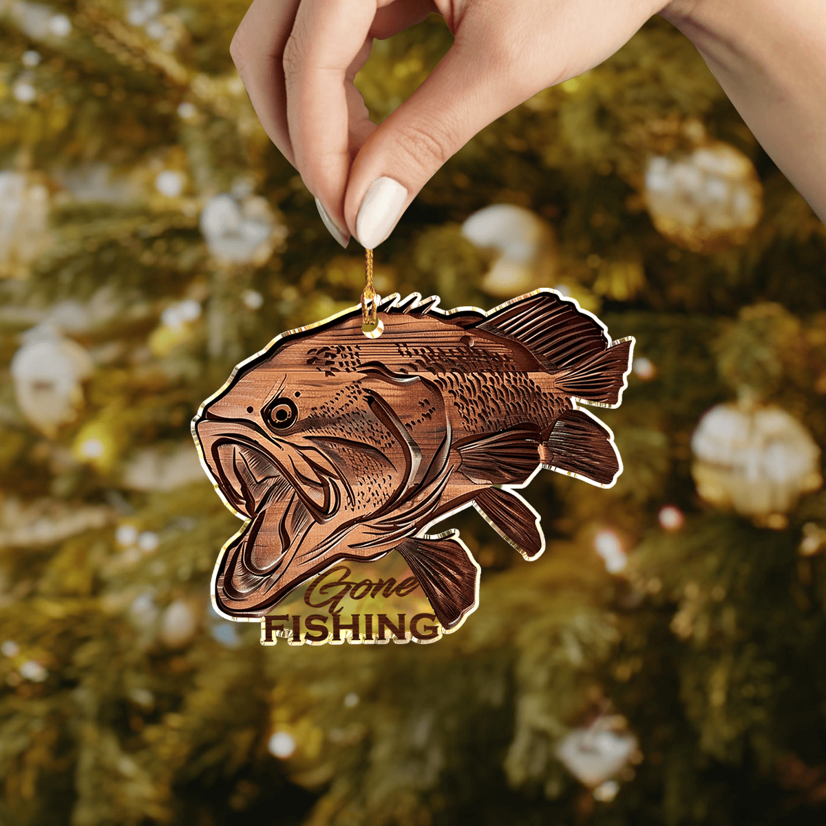 Bestchoo Acrylic Ornament Gone Fishing