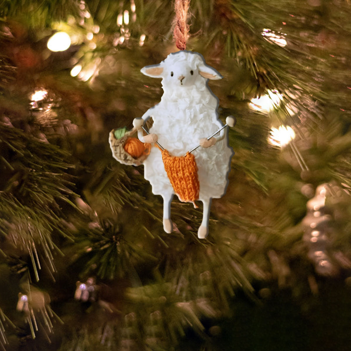 Bestchoo Acrylic Ornament Knitting Sheep