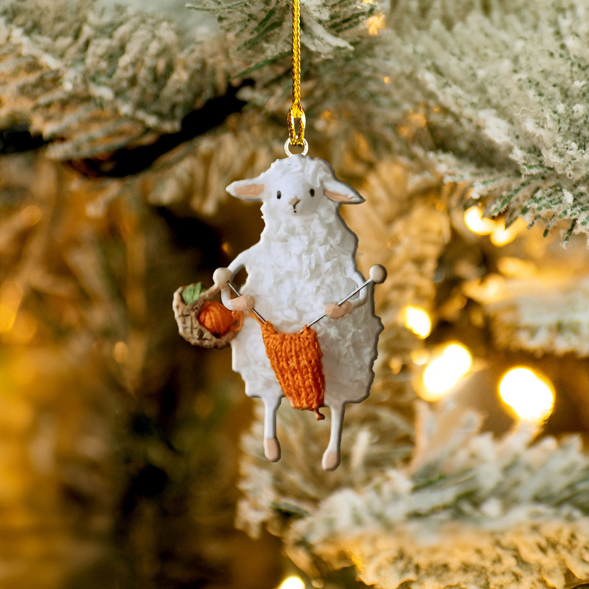 Bestchoo Acrylic Ornament Knitting Sheep