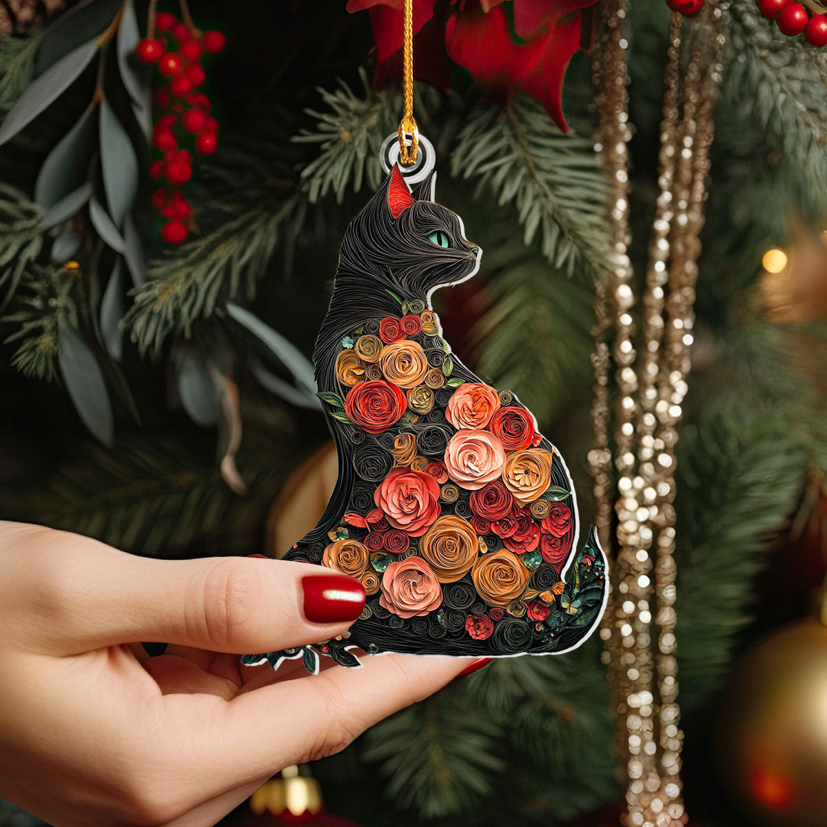 Bestchoo 2D Acrylic Ornament Charming Cat