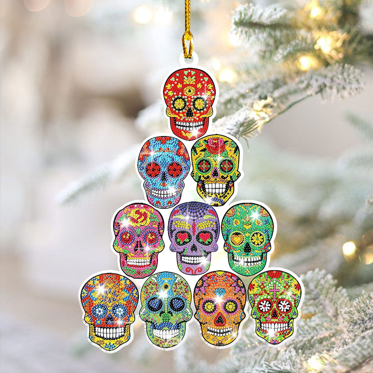 Bestchoo 2D Acrylic Ornament - Fiesta of Skulls