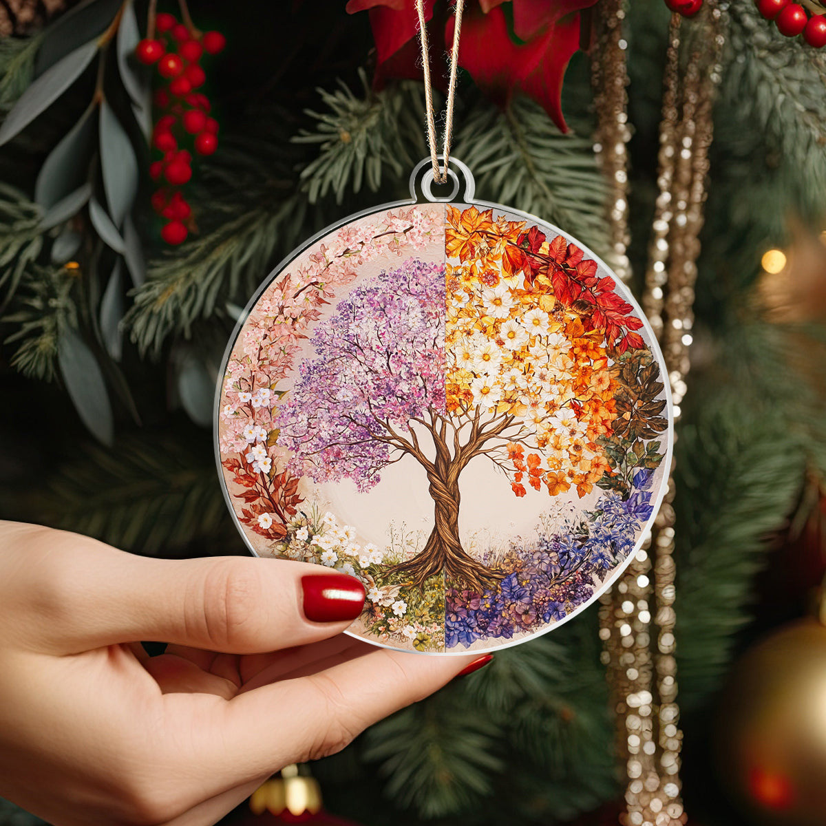 Bestchoo 2D Acrylic Ornament - Four Seasons Tree of Life