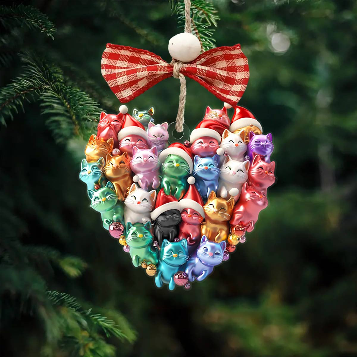 Bestchoo 2D Acrylic Ornament Cats In My Heart