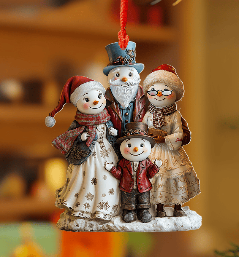 Bestchoo 2D Acrylic Ornament - Snowy Generations