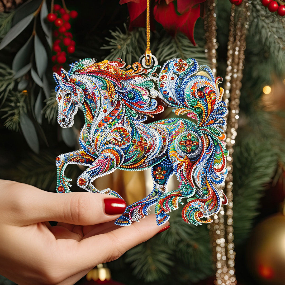 Bestchoo 2D Acrylic Ornament Majestic Spirit Horse