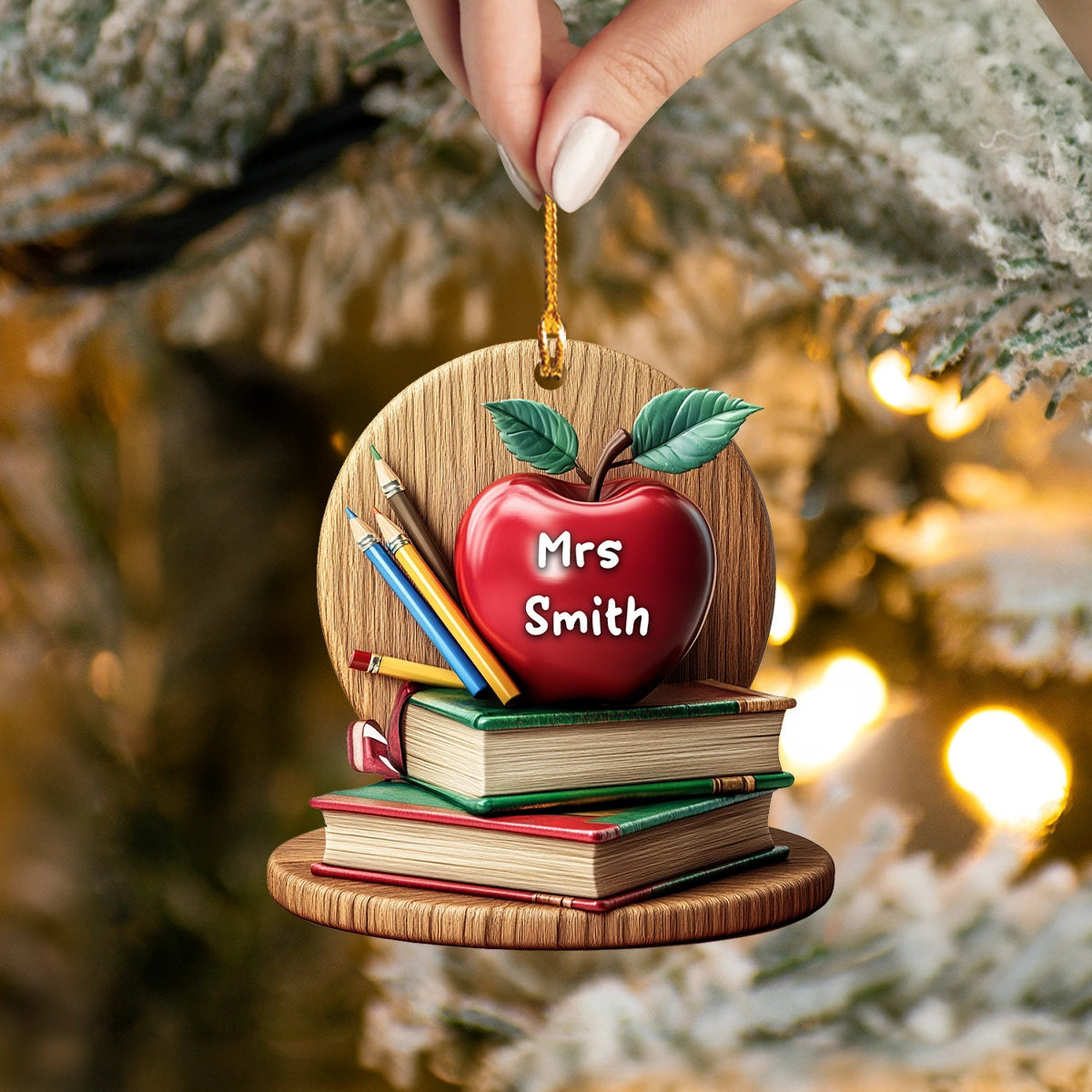 Bestchoo 2D Acrylic Ornament The Apple Of Knowledge