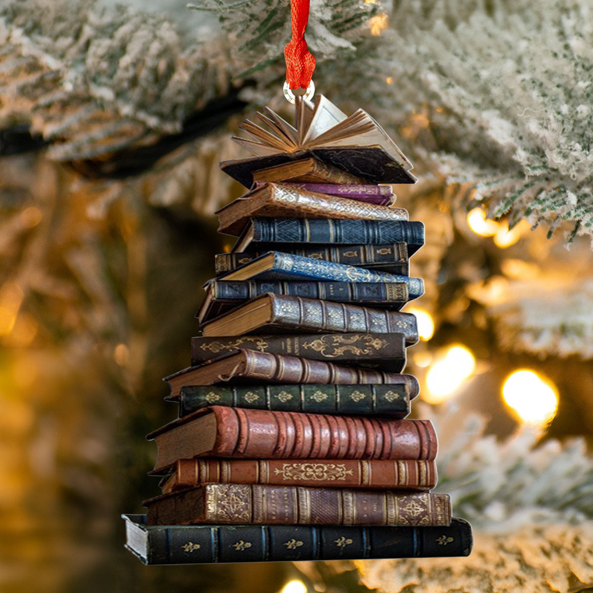 Bestchoo 2D Acrylic Ornament - Tower of Books