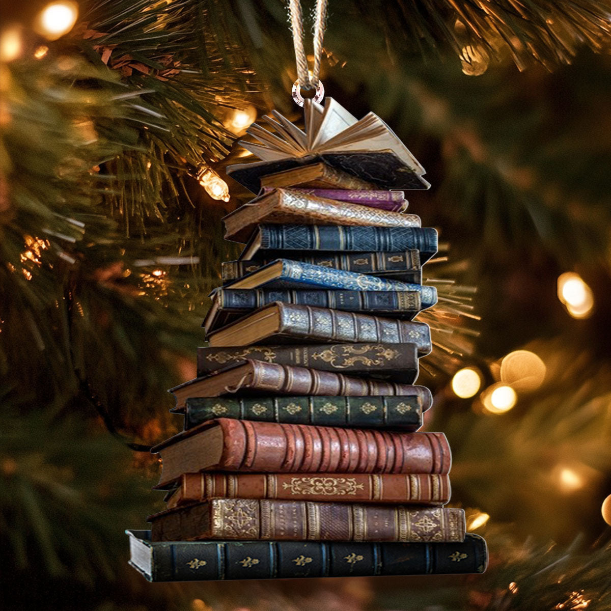 Bestchoo 2D Acrylic Ornament - Tower of Books