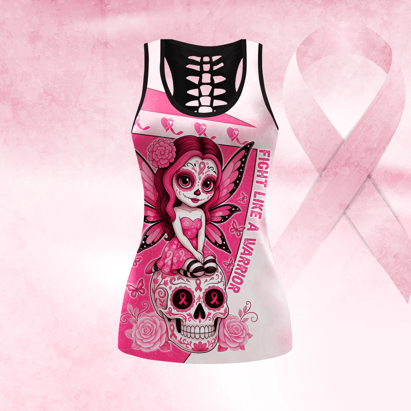Fight Like A Warrior - Combo Legging Breast Cancer Awareness