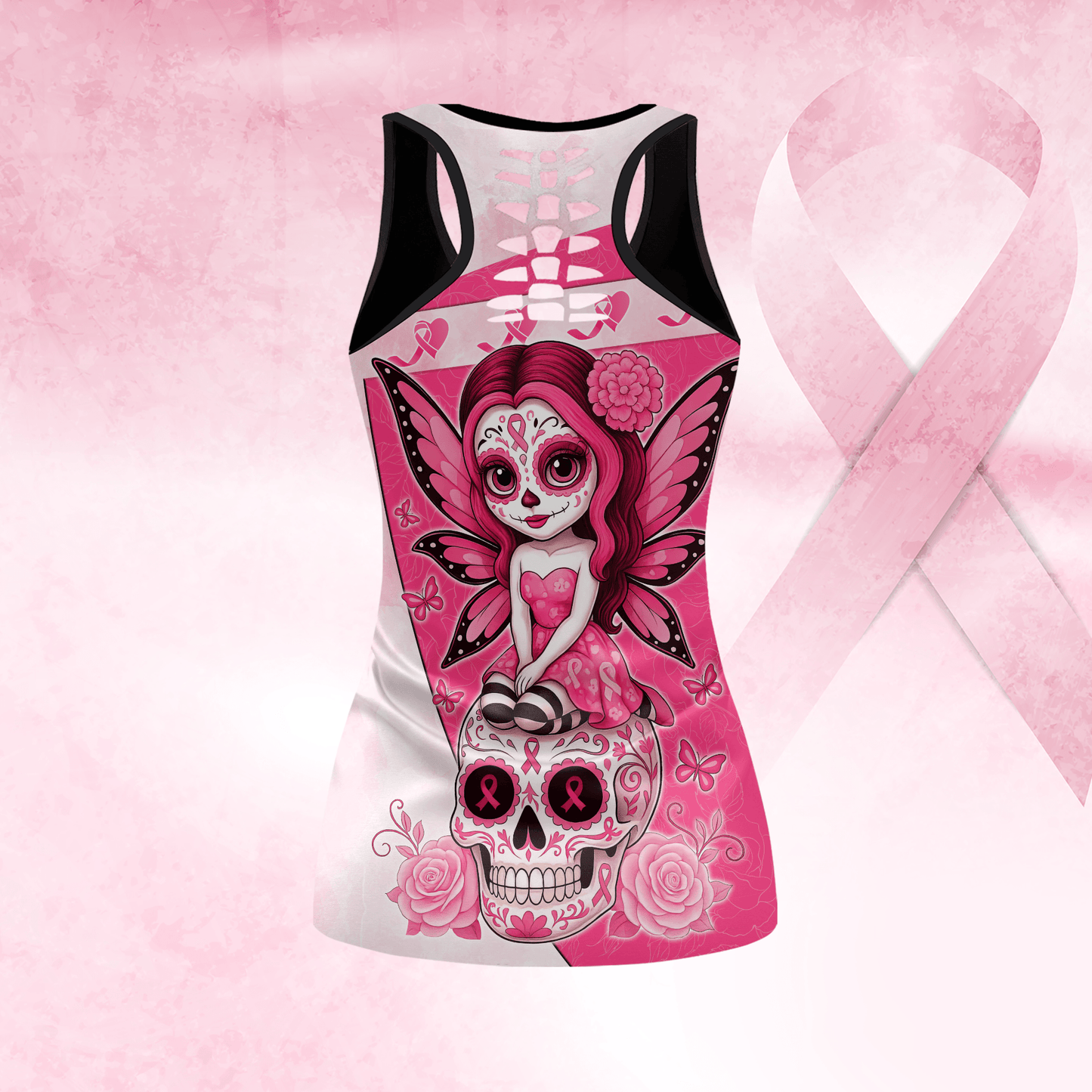 Fight Like A Warrior - Combo Legging Breast Cancer Awareness