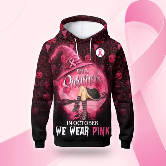 Personalized Breast Cancer Survivor Witch, Custom Choo