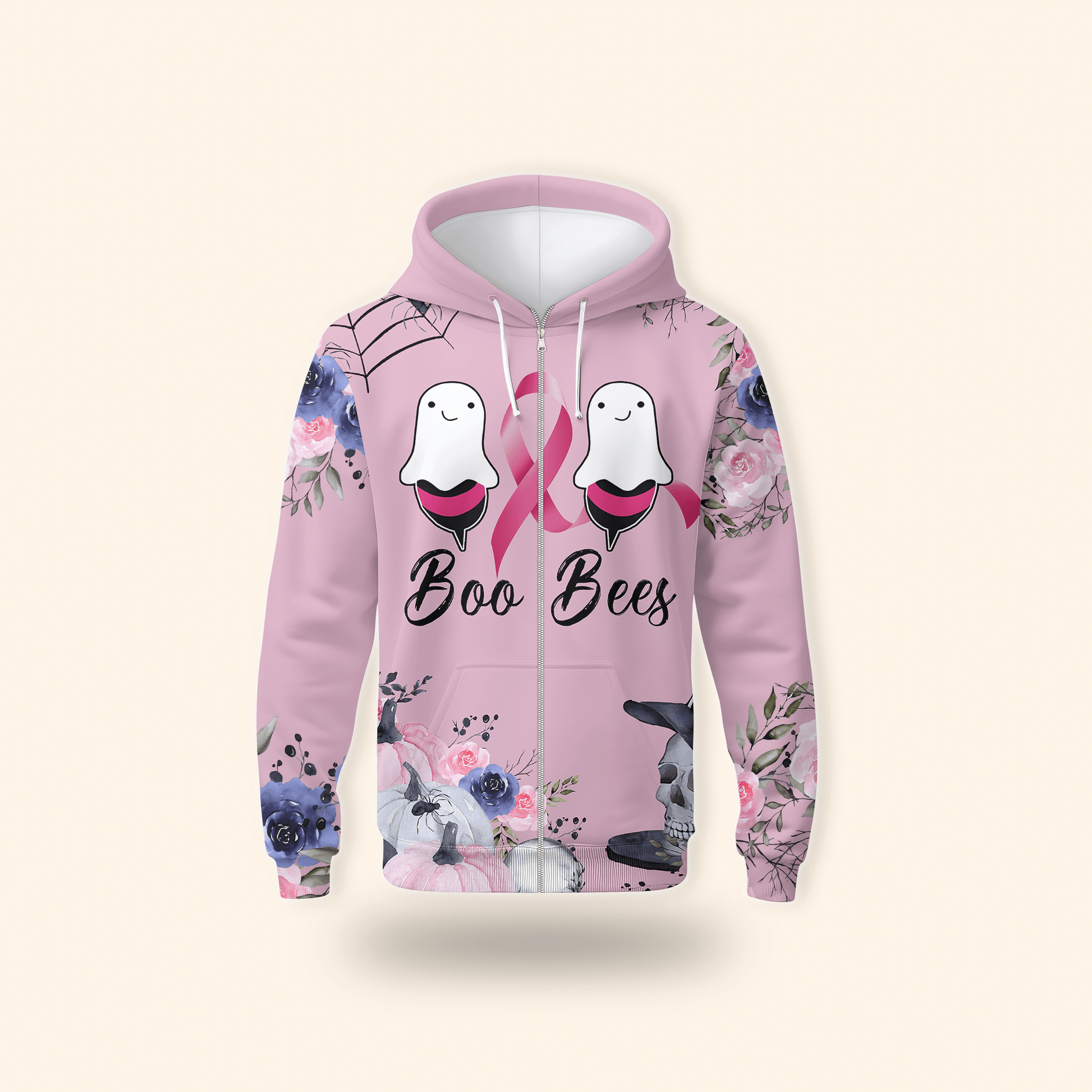 "Boo Bees" Ghost Halloween Awareness - Breast Cancer Awareness shirt, Custom Choo