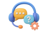 Icon hỗ trợ trực tuyến 3D