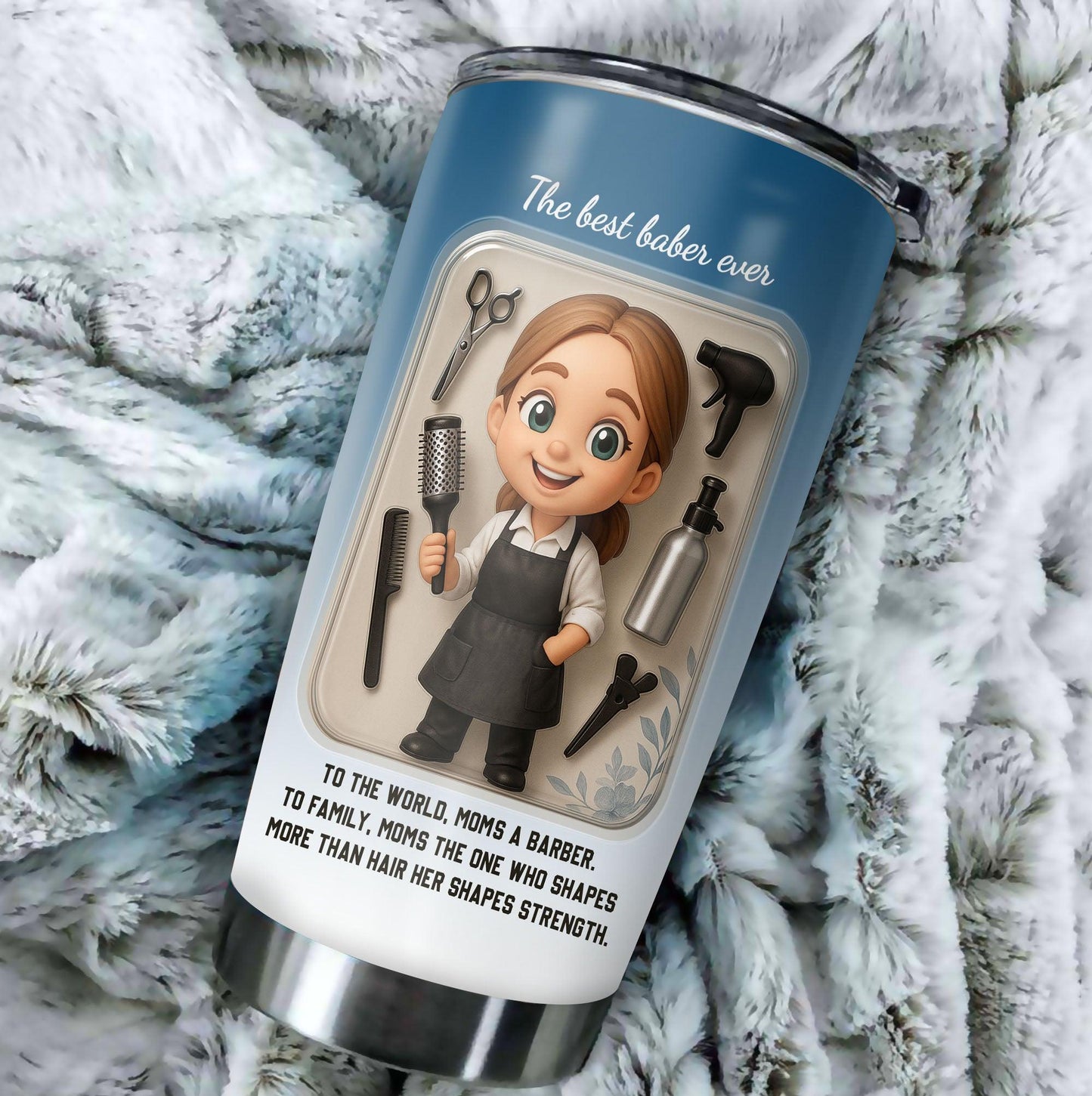 Baber Mom Mother's Day Gift - Custom Chibi Photo & Name – Personalized 20oz Tumbler - Custom Choo