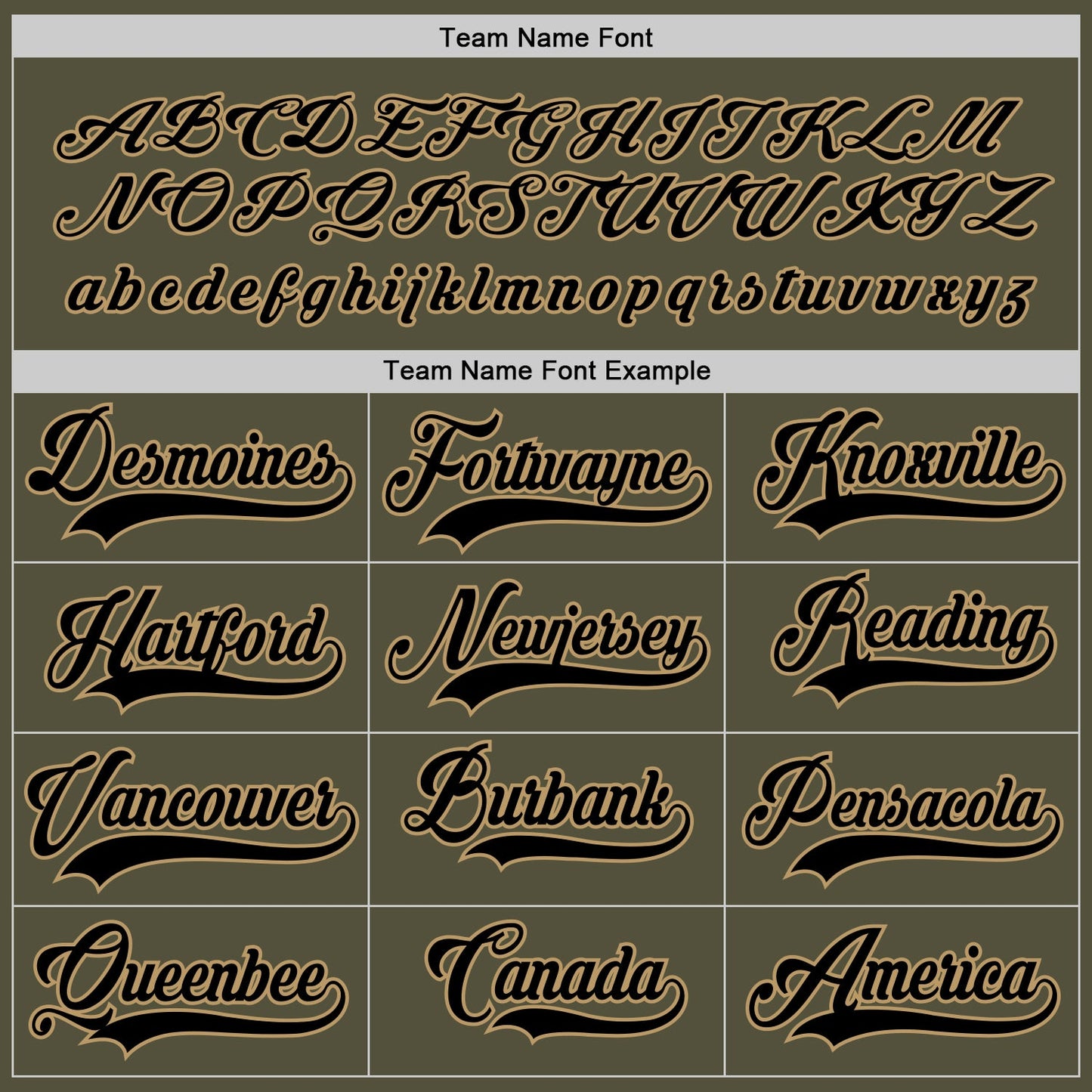 Custom Olive Black-Old Gold Salute To Service Hockey Jersey
